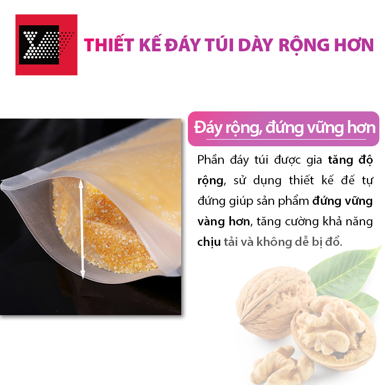 Đáy túi rộng